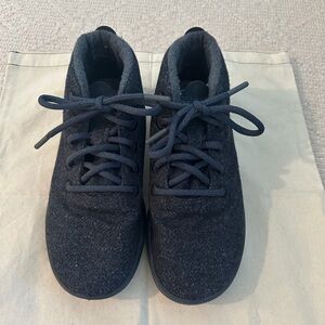 Allbirds Dark Blue High Top Wool Sneakers